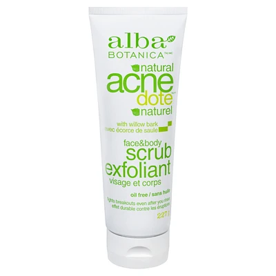 Natural Acne Face & Body Scrub with Willow Bark