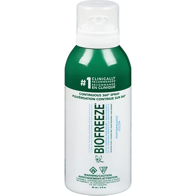 Vaporisateur antidouleur au menthol à action rapide Biofreeze