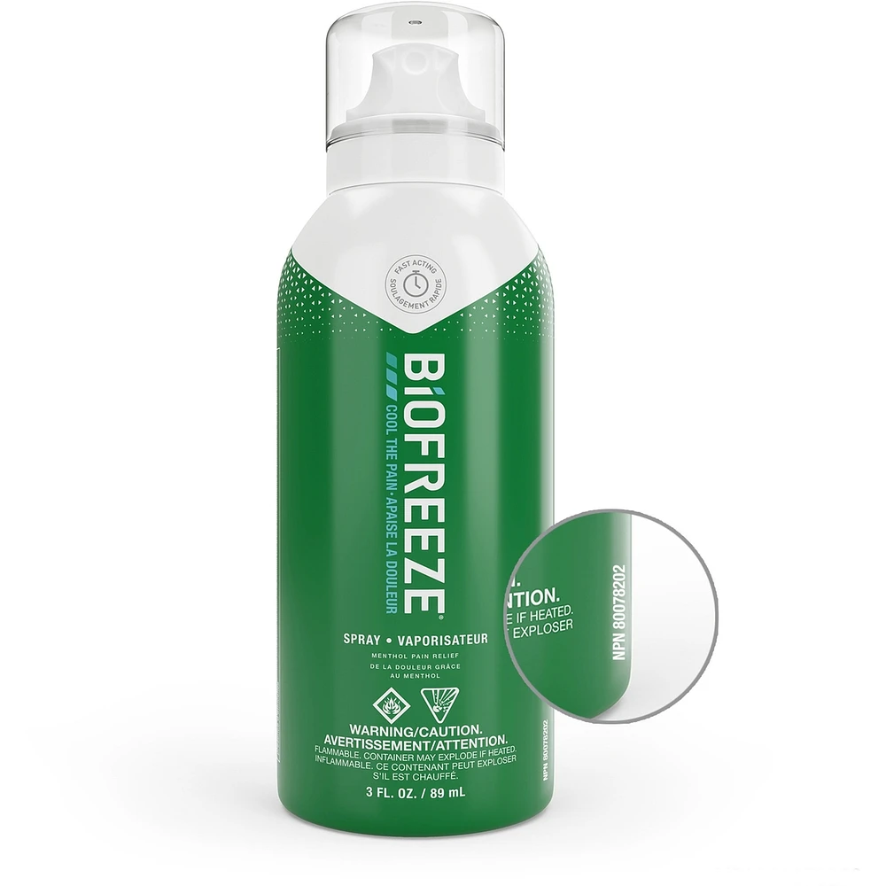 Biofreeze Fast Acting Menthol Pain Relief Spray