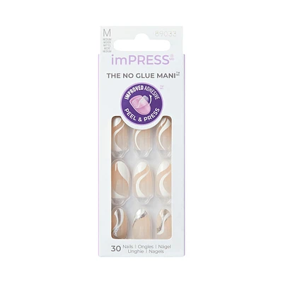 Kiss Impress Press-On - Climb Up Fake Nails, 30 Count, Medium