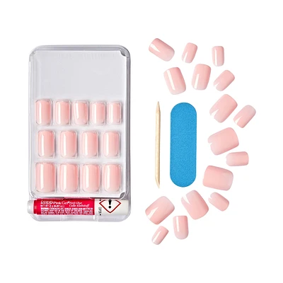 Kiss Gel Fantasy - No Regret Fake Nails, 28 Count, Short