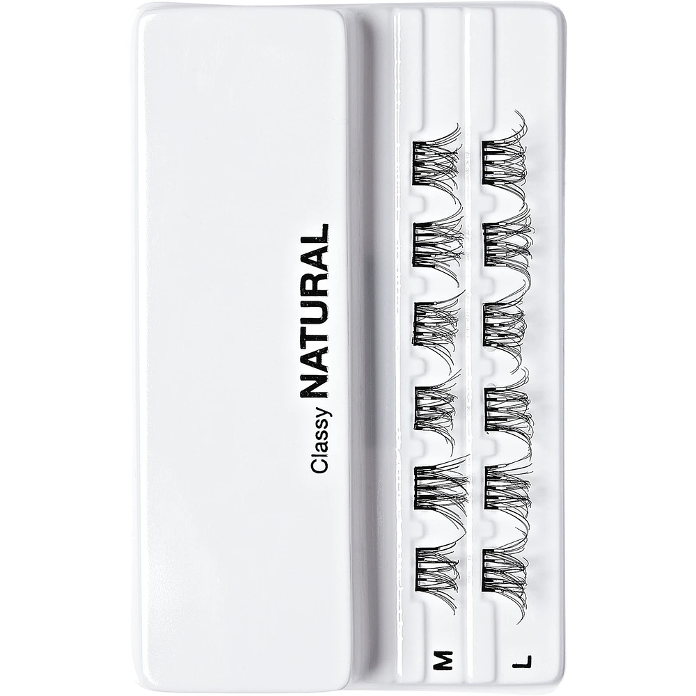 Impress Press-On Falsies Eyelash Clusters Minipack, Natural, Classy