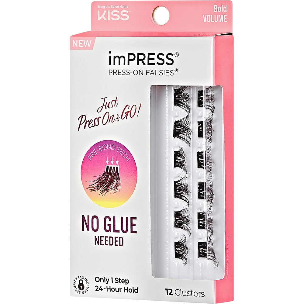 imPRESS Press-On Falsies Eyelash Clusters Minipack, Voluminous, Bold