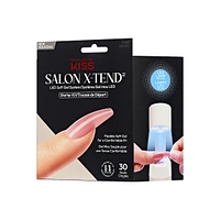 Kiss Salon X-Tend  Press-On Nails, Medium Length, Coffin Shape, 30 Count