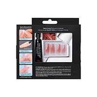 Kiss Salon X-Tend  Press-On Nails, Medium Length, Coffin Shape, 30 Count
