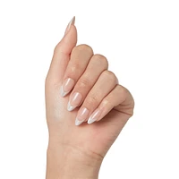 Kiss Gel Fantasy Magnetic Press-On Nails, "North Coast", Silver, Medium Almond, 31 Count