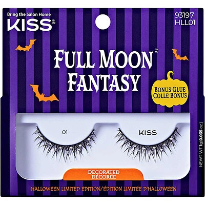 KISS Halloween 'Full Moon Fantasy' False Eyelashes, Style 02 - Decorated