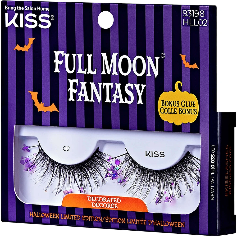 KISS Halloween 'Full Moon Fantasy' False Eyelashes, Style 01 - Decorated