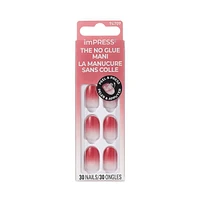 Impress : Ongles À Pression De Couleur, «Instinct», Rose, Court, Carré-Ovale, 30 U.
