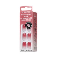 Impress : Ongles À Pression De Couleur, «Instinct», Rose, Court, Carré-Ovale, 30 U.