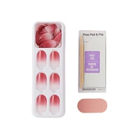 Impress : Ongles À Pression De Couleur, «Instinct», Rose, Court, Carré-Ovale, 30 U.