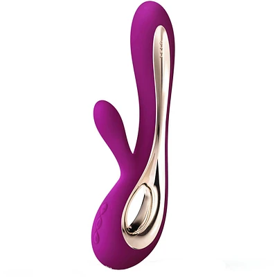 LELO SORAYA 2 Deep Rose, Rabbit Vibrator, Rechargeable, Waterproof, 12 Variable Speeds, Whisper Quiet