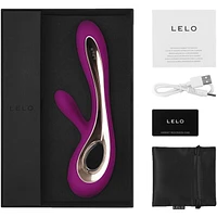 LELO SORAYA 2 Deep Rose, Rabbit Vibrator, Rechargeable, Waterproof, 12 Variable Speeds, Whisper Quiet
