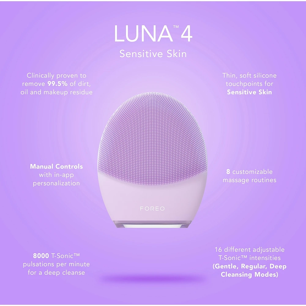 LUNA™ 4 Facial Cleansing & Firming Massage for Sensitive Skin