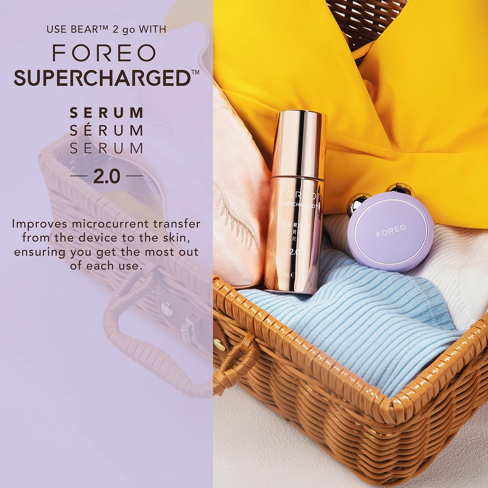 BEAR 2 go Lavender Targeted Microcurrent Facial Toning Device