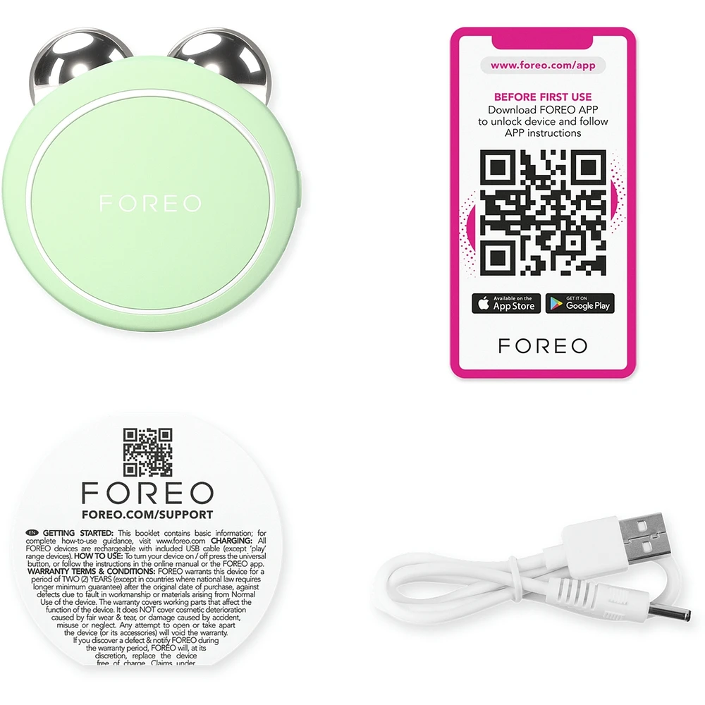 BEAR 2 go Pistachio Targeted Microcurrent Facial Toning Device