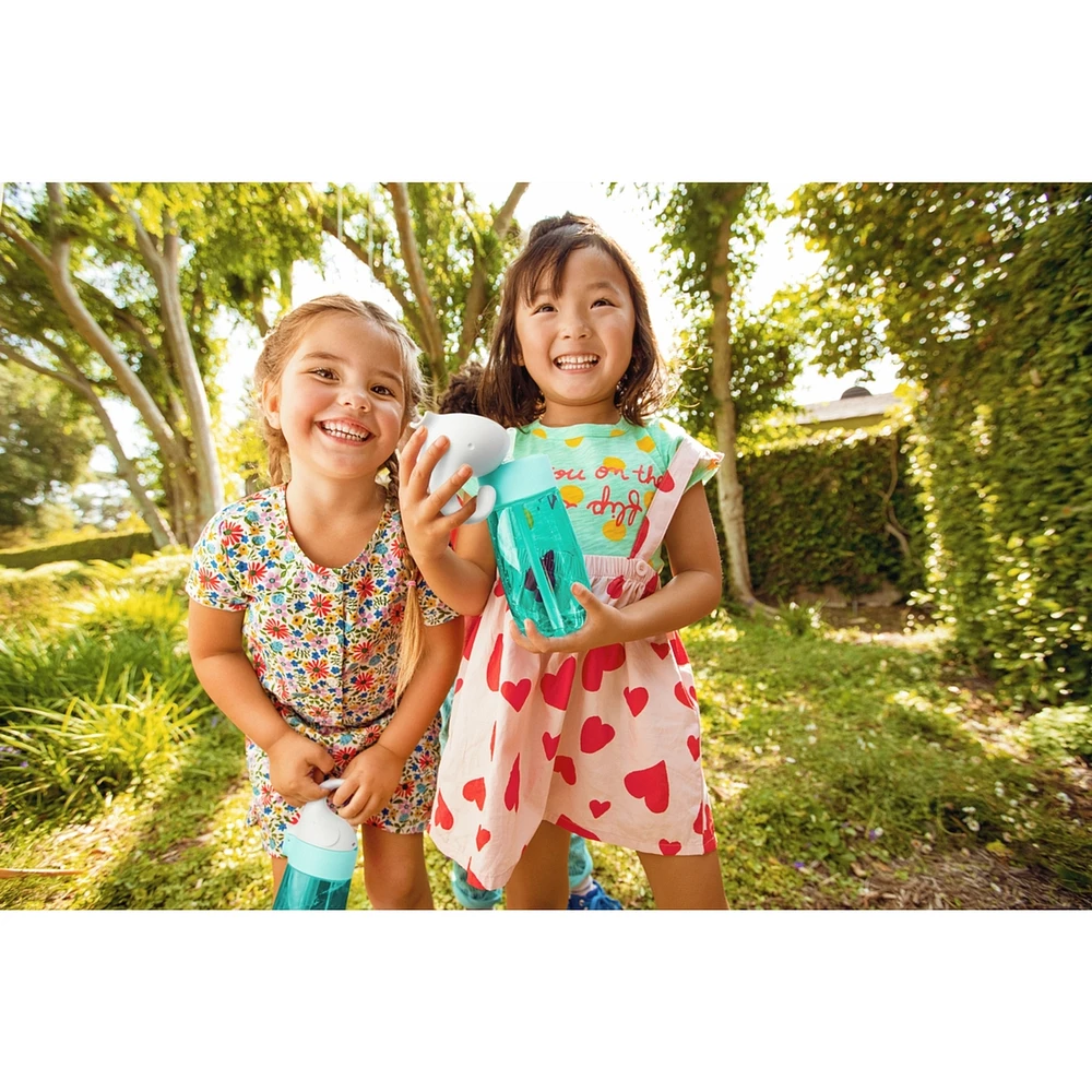 Flip N Lock™  Straw Cup - Elephant (mint)