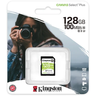 128GB SDXC Canvas Select Plus
