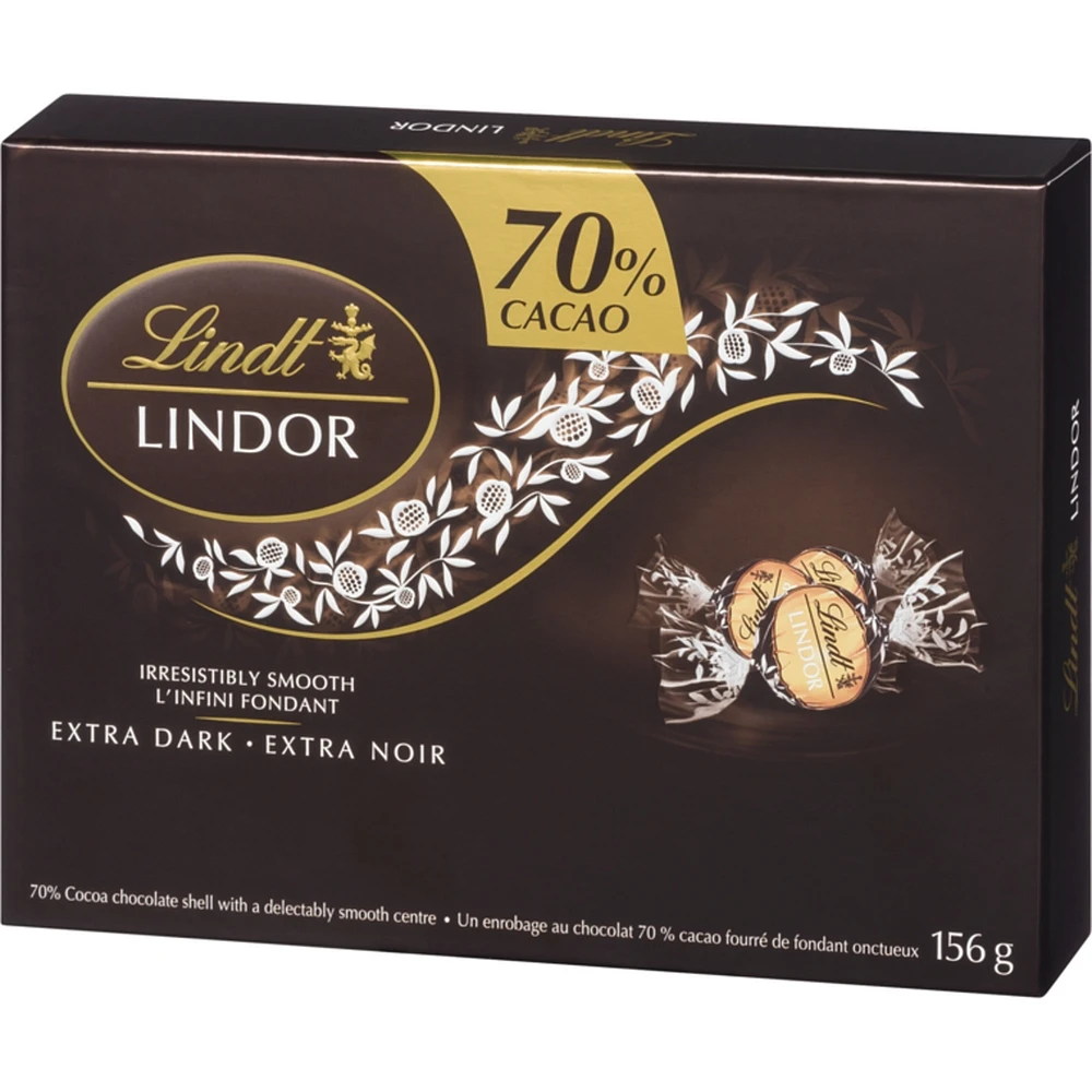 70% Cocoa Chocolate Shell With A Delectably Smooth Centre Extra Dark