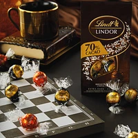 Truffes LINDOR au chocolat noir à 70 % de cacao de Lindt – Sachet (150 g)