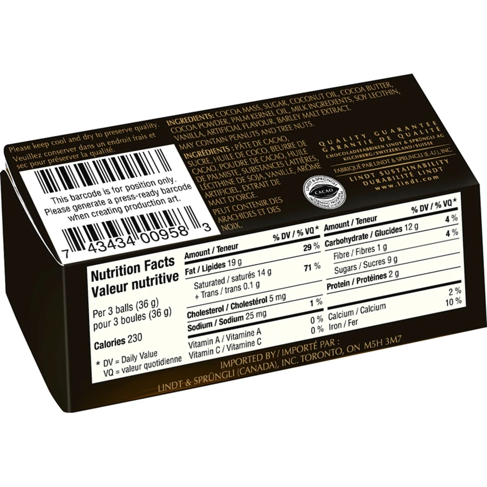 Un enrobage au chocolat 70% cacao fourré de fondant onctueux extra noir