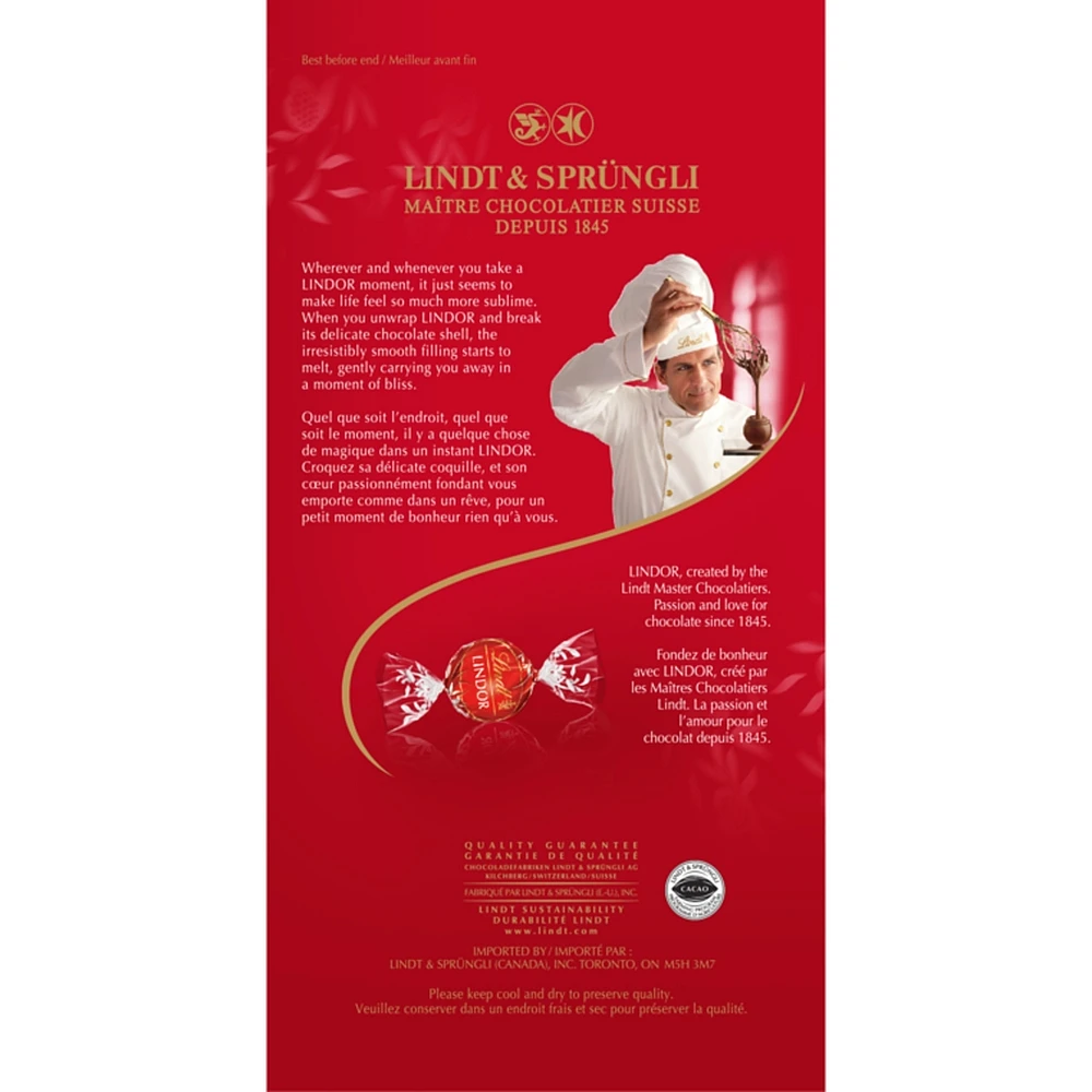 LINDOR Milk Chocolate Truffles Bag