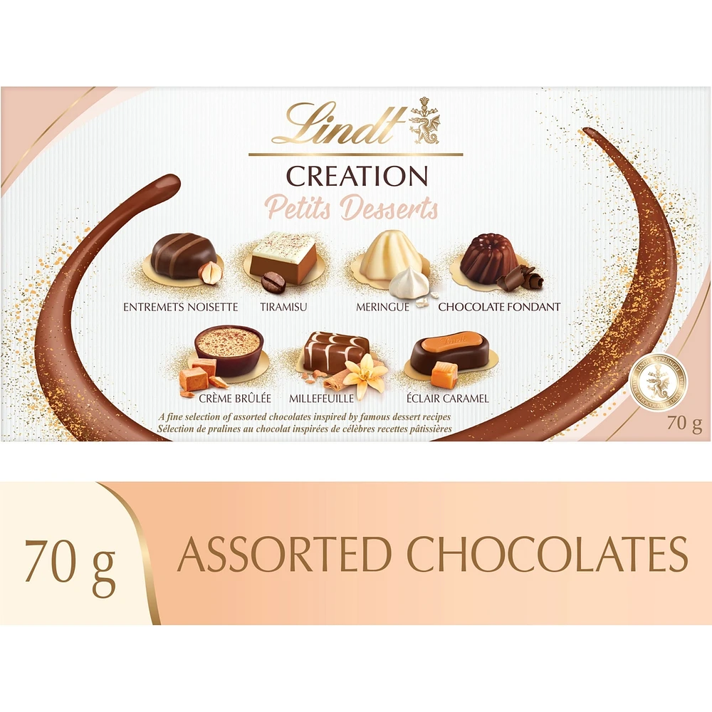 Lindt CREATION DESSERT Assorted Chocolates Gift Box, 70g