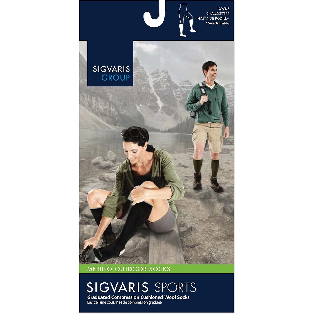 Merino Outdoor Sock Compression Socks, Unisex, Charcoal