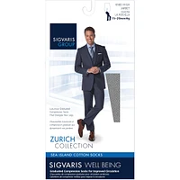 Sea Island Cotton Compression Socks, Men, Black