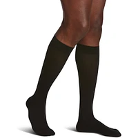 Sea Island Cotton Compression Socks, Men, Black