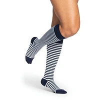 Microfibre à motifs, bas de compression, homme rayures onyx - Grandeur A