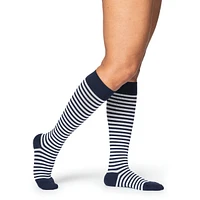 Microfibre à motifs, bas de compression, homme rayures onyx - Grandeur A