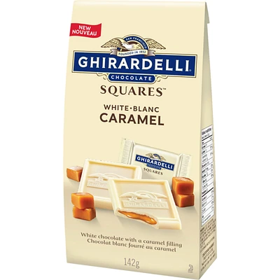 Carrés de chocolat blanc au caramel – Sachet