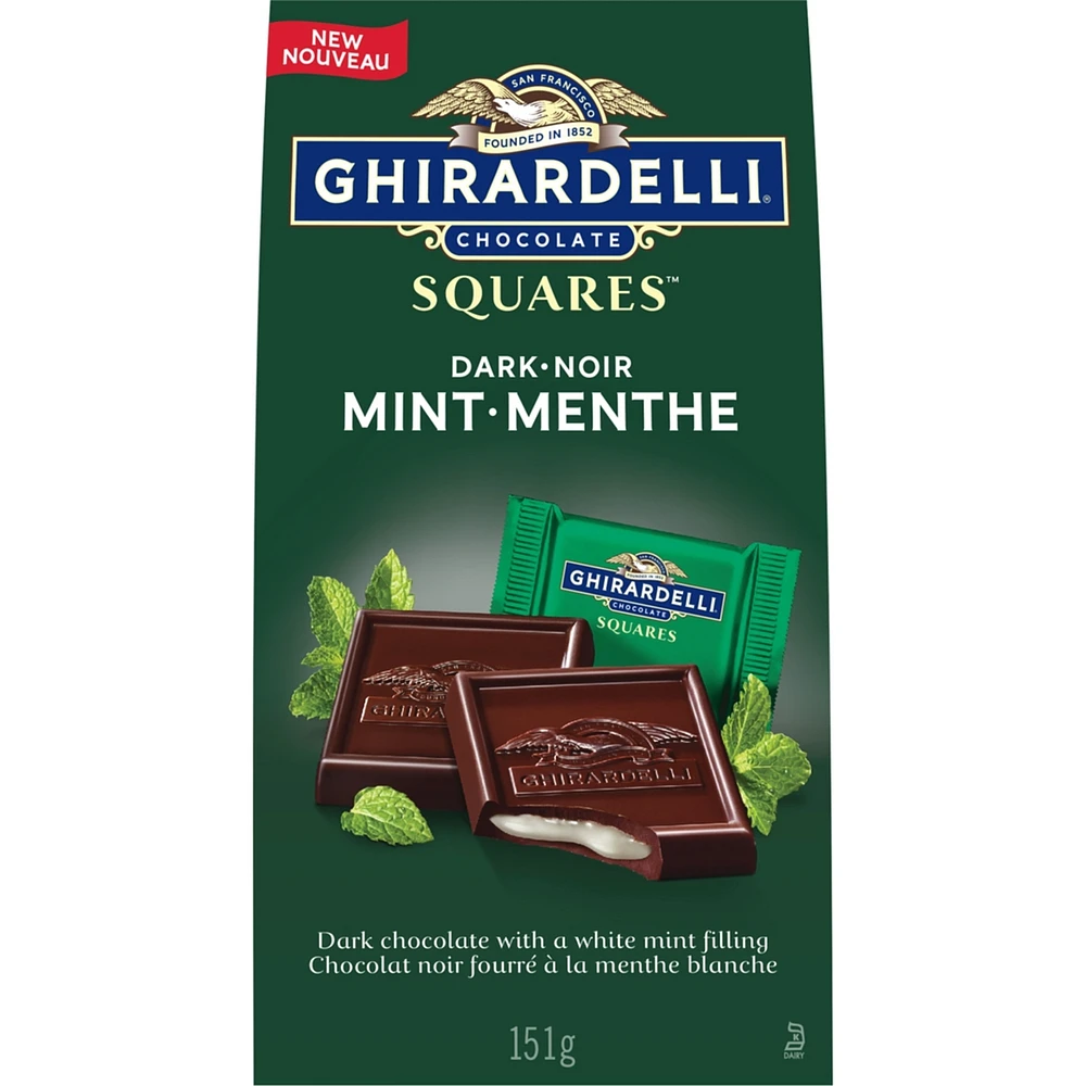 Dark Chocolate With A White Mint Filling