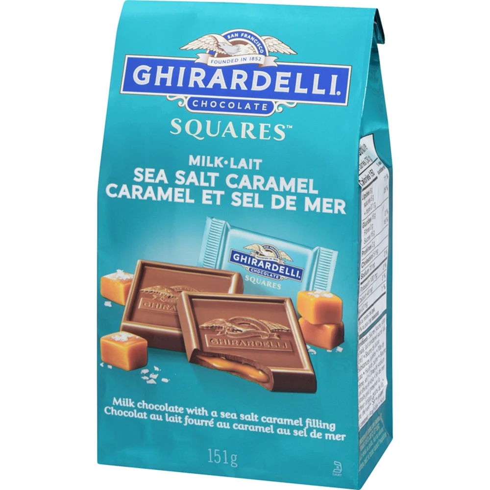Squares Milk Chocolate With A Sea Salt Caramel Filling