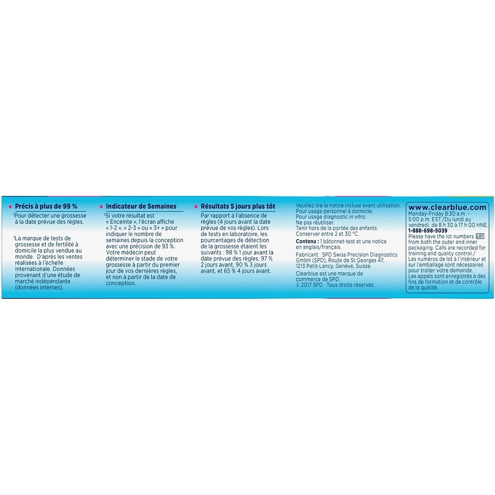 Pregnancy Test with Weeks Indicator, Value Pack, 1 Count