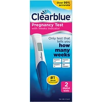 Pregnancy Test with Weeks Indicator, 2 Count