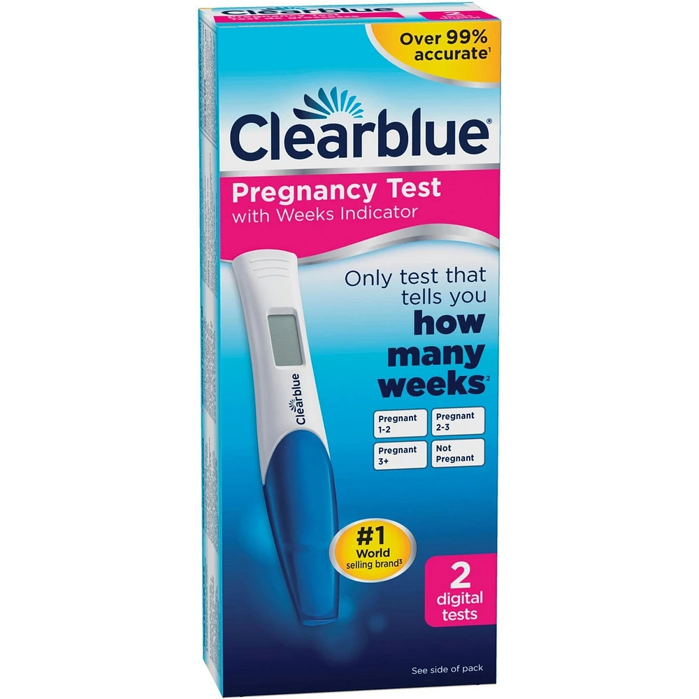 Pregnancy Test with Weeks Indicator, 2 Count