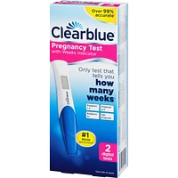 Pregnancy Test with Weeks Indicator, 2 Count