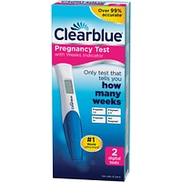 Pregnancy Test with Weeks Indicator, 2 Count