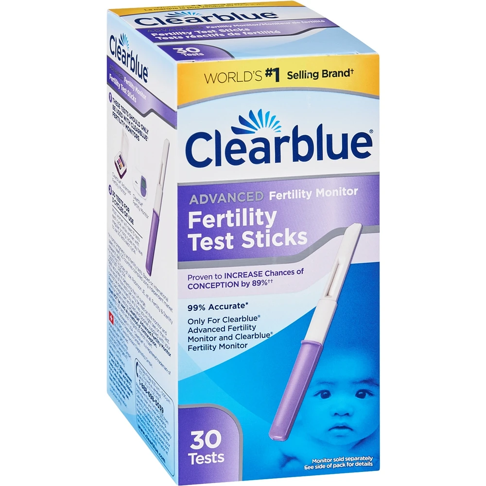 Advanced Fertility Monitor Fertility Test Sticks, 30 Fertility Test Sticks