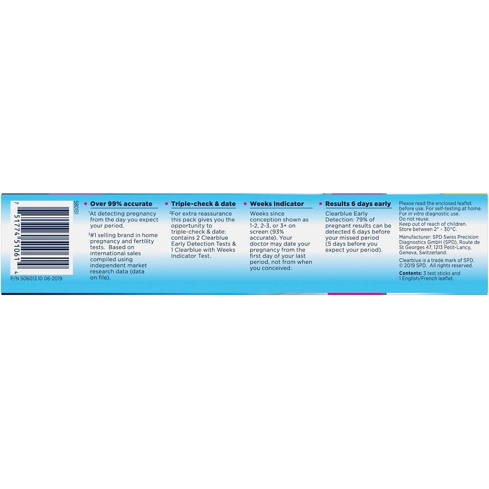 Pregnancy Test Combo Pack Triple-Check & Date