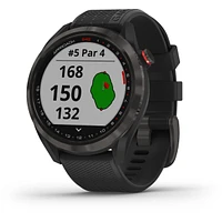 Approach S42 GPS Golf Smartwatch - Gunmetal with Black Band