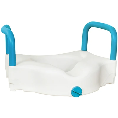 3-Way Raised Toilet Seat, White, 4"