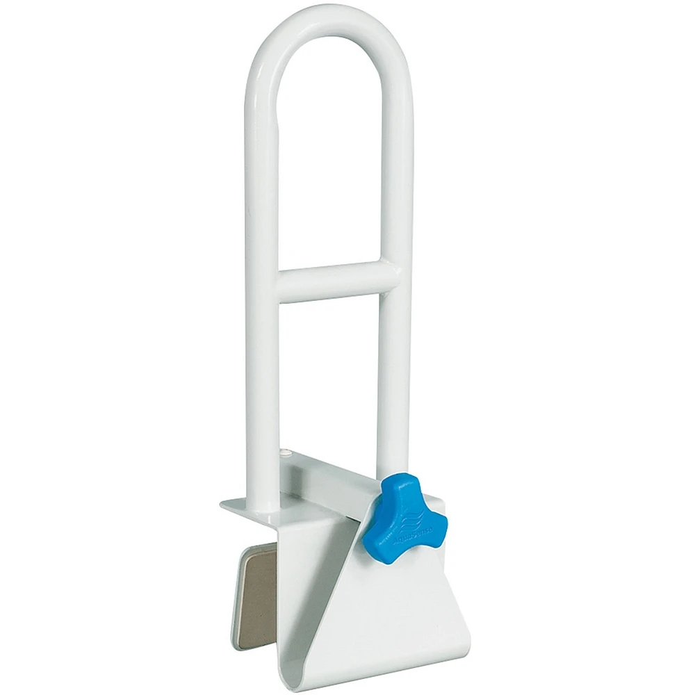 Bathtub Safety Rail with Steel Construction, White
