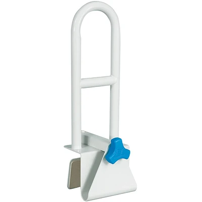 Bathtub Safety Rail with Steel Construction, White