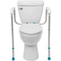 Adjustable Toilet Safety Rails, to Floor