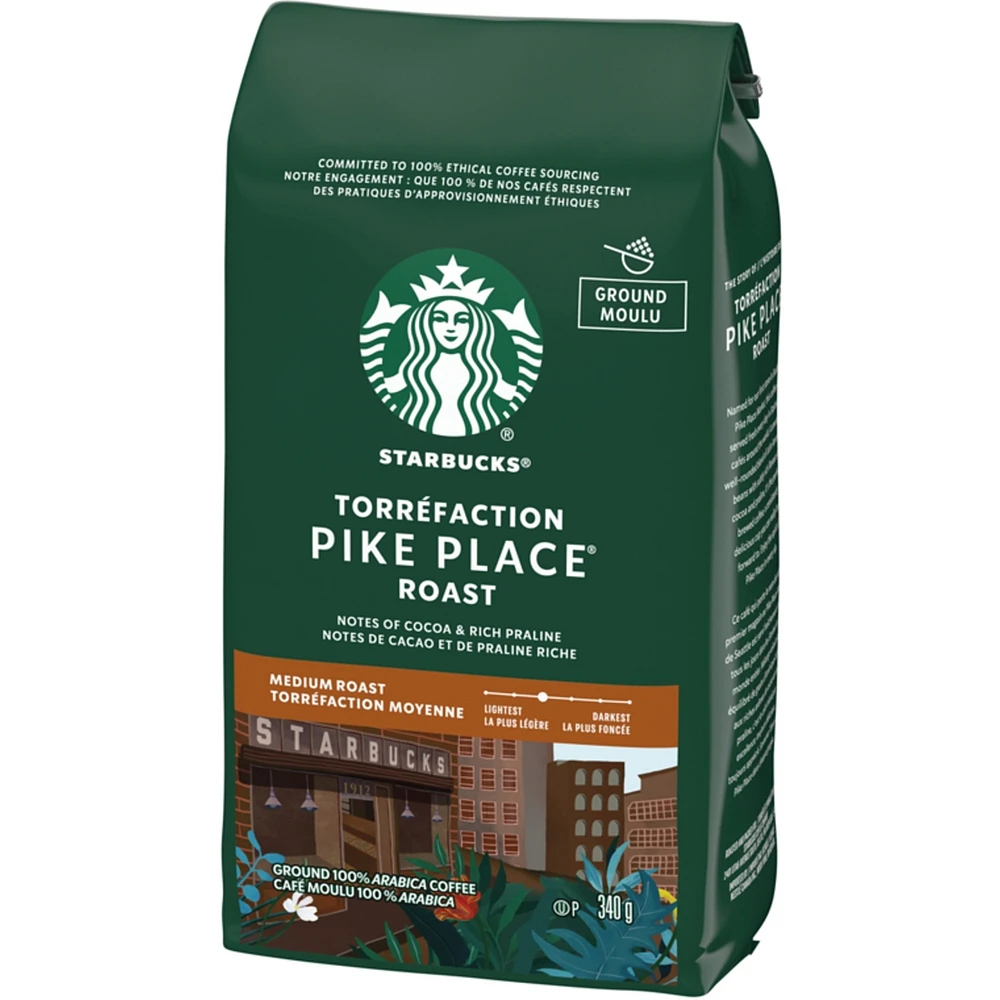 Ground 100% Arabica Coffee Pike Place Medium Roast