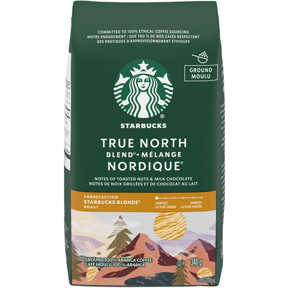 Ground 100% Arabica Coffee True North Blend Blonde Roast