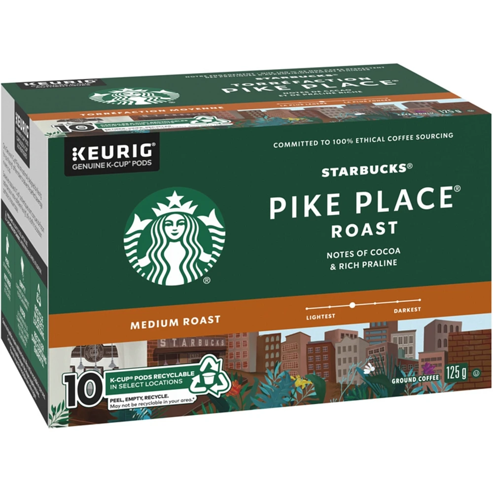 Pike Place Roast Medium Roast Ground Coffee K-Cup Pods
